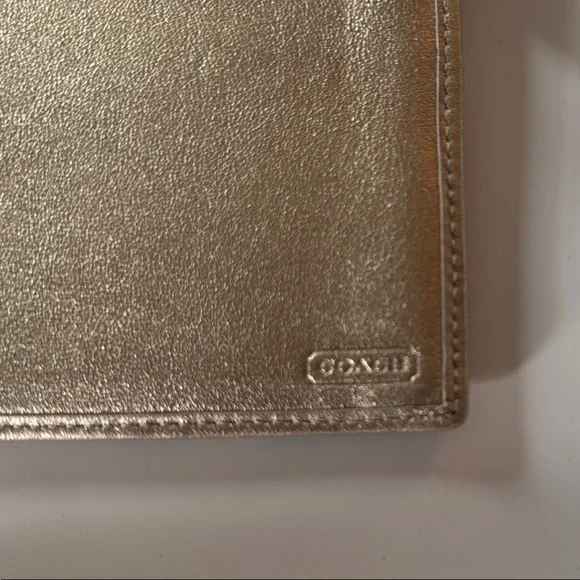 Coach Brown and Gold Office Planner with Signature Monogram - Picture 2 of 4